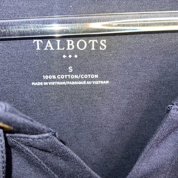 NWT Talbots Navy Blue 3 Quarter Inch Top - Picture 6 of 7